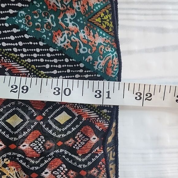 Sweet Storm midi dress multi pattern chevron print Women's Size S - Picture 12 of 12